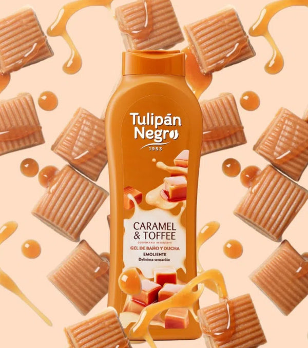 Gel de ducha caramelo y toffee Tulipán Negro