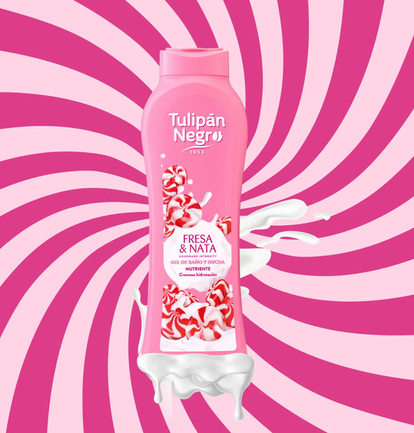 Gel de ducha fresa nata Tulipán Negro